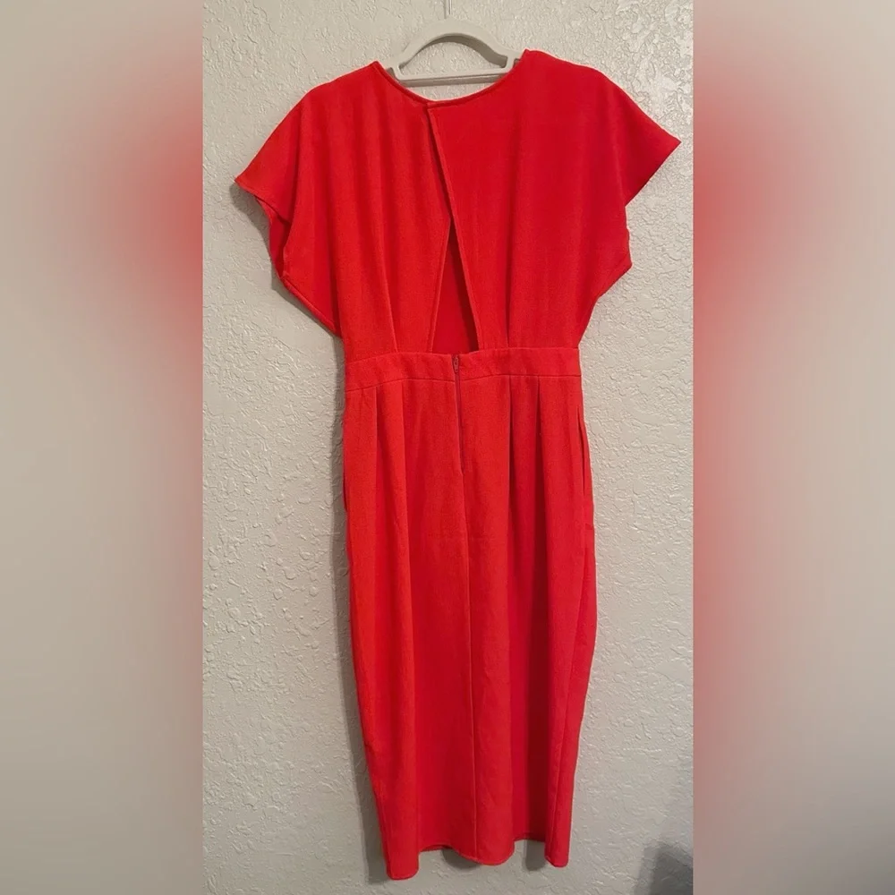 ASOS pencil dress knee length open back size 6 - Picture 9 of 9